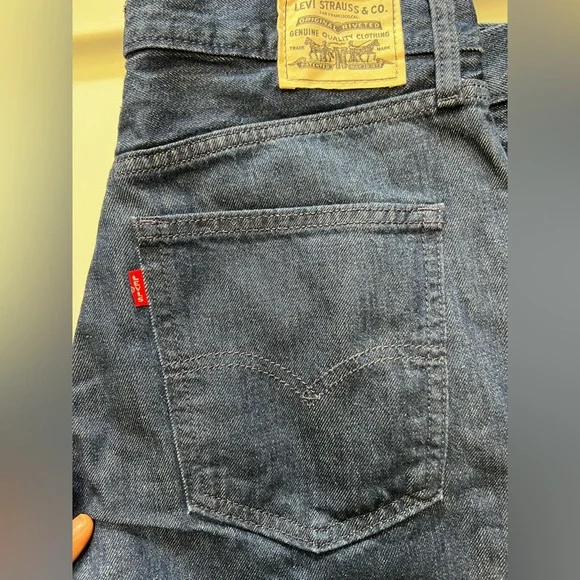 Levi's 31x29 70s High Slim Straight Wellthread Cotton Jeans Indigo Blue - Picture 3 of 7